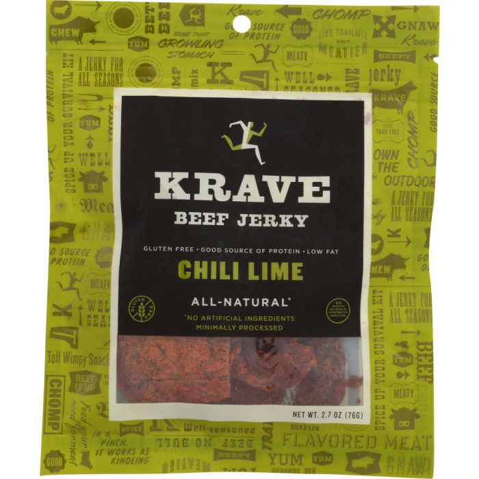 KRAVE: Beef Jerky Chili Lime, 2.7 Oz