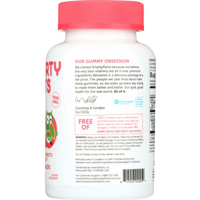 SMARTYPANTS: Probiotic Kids Strawberry, 60 pc