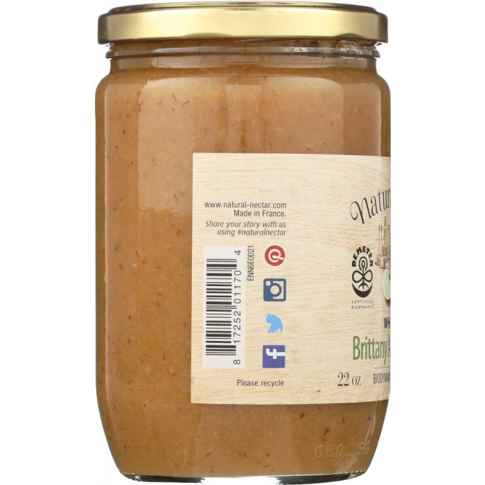 NATURAL NECTAR: Biodynamic Pear Apple Sauce,  22 oz