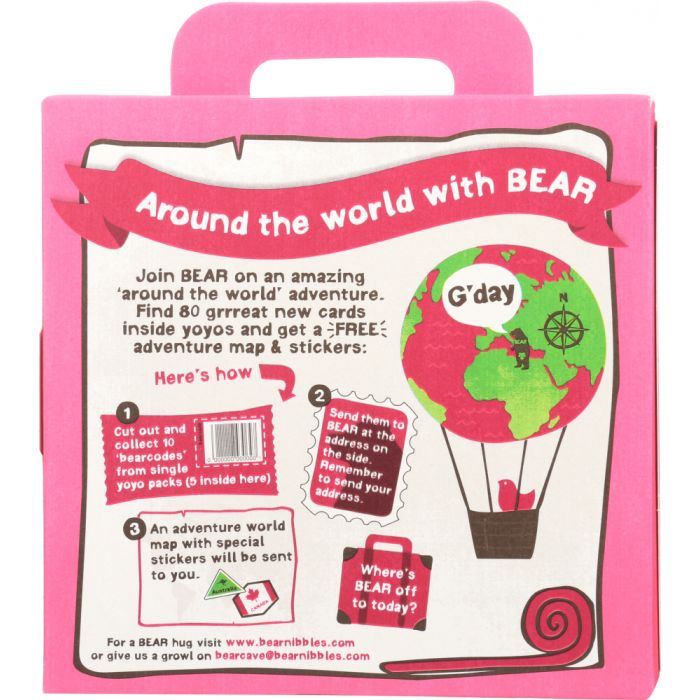 BEAR YOYO: Raspberry Fruit Rolls, 3.5 oz