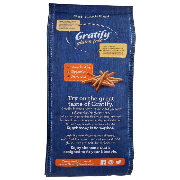 GRATIFY: Pretzel Sticks Gluten Free, 10.5 oz