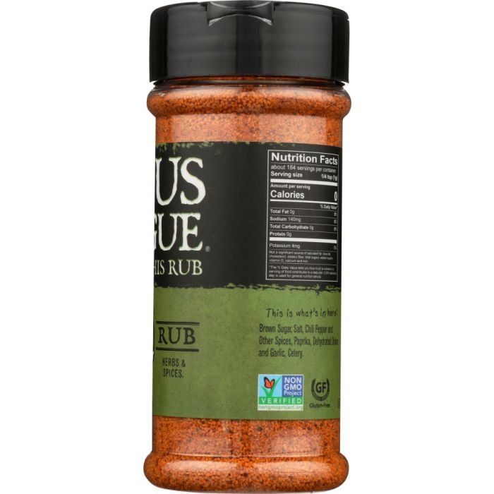 RUFUS TEAGUE: Meat Rub Original, 6.5 oz