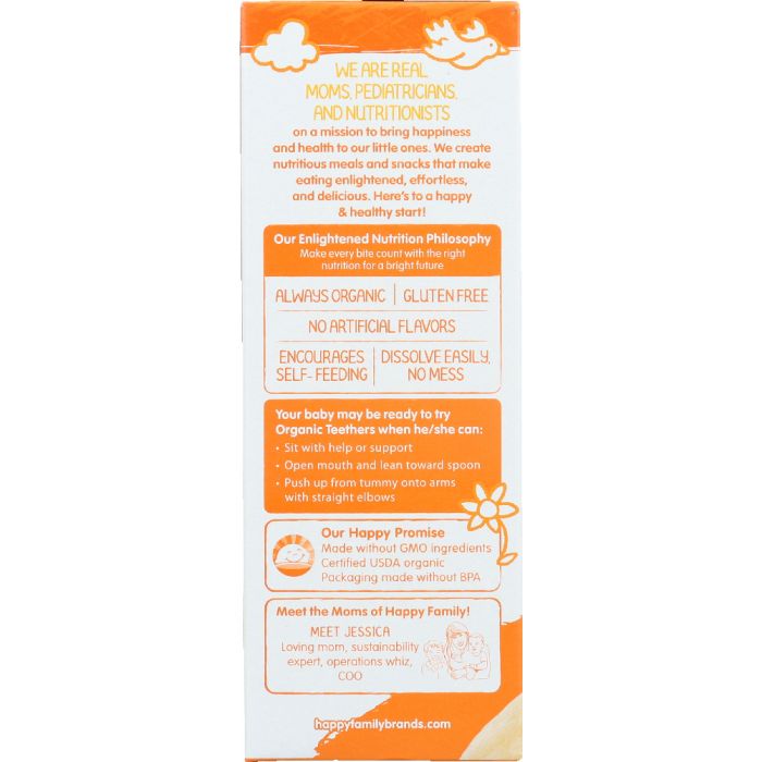 HAPPY BABY: Gentle Teething Wafers Banana & Sweet Potato Org, 1.7 oz