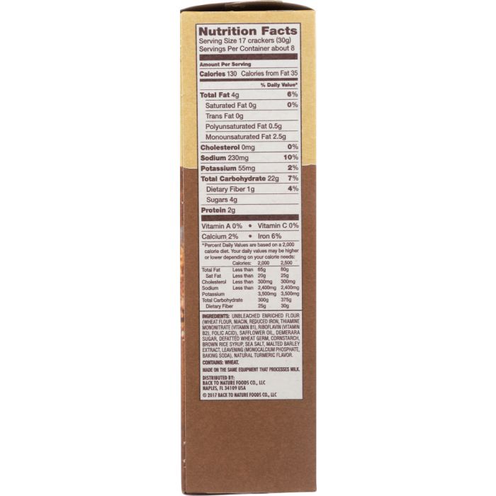 BACK TO NATURE: Crackers Crispy Wheat, 8 oz