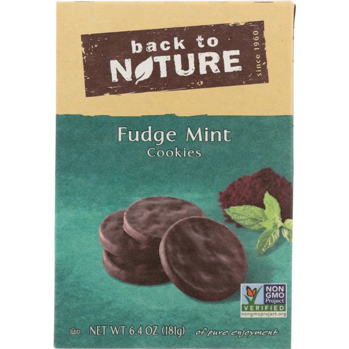 BACK TO NATURE: Cookies Fudge Mint, 6.4 oz