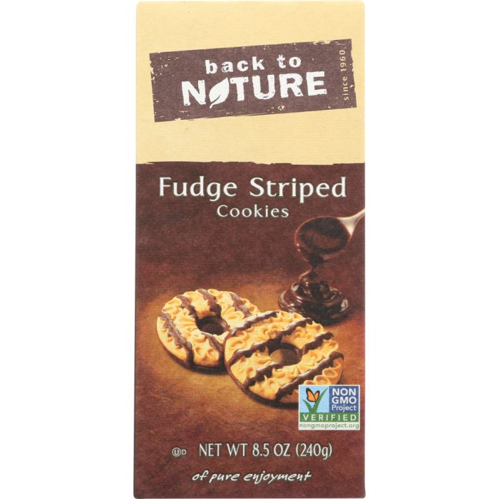 BACK TO NATURE: Fudge Stripe Shortbread Cookie, 8.5 oz