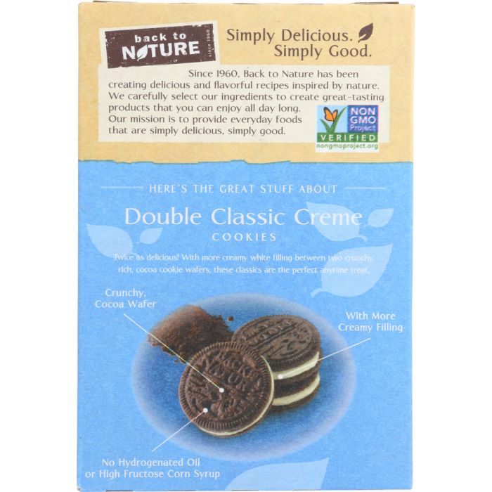 BACK TO NATURE: Cookie Double Classic Creme, 10.7 oz