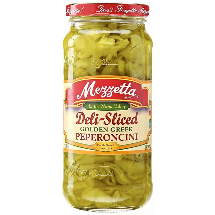 MEZZETTA: Deli-Sliced Golden Greek Peperoncini, 16 oz