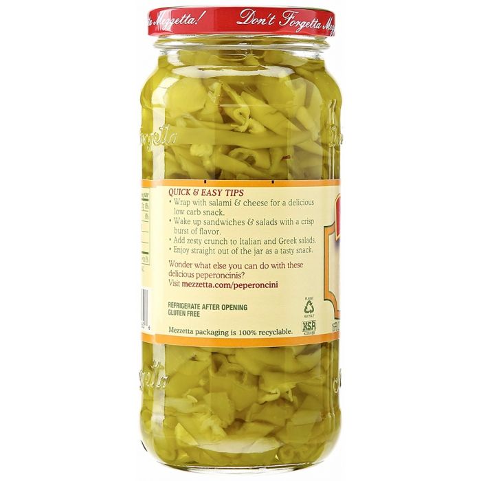 MEZZETTA: Deli-Sliced Golden Greek Peperoncini, 16 oz