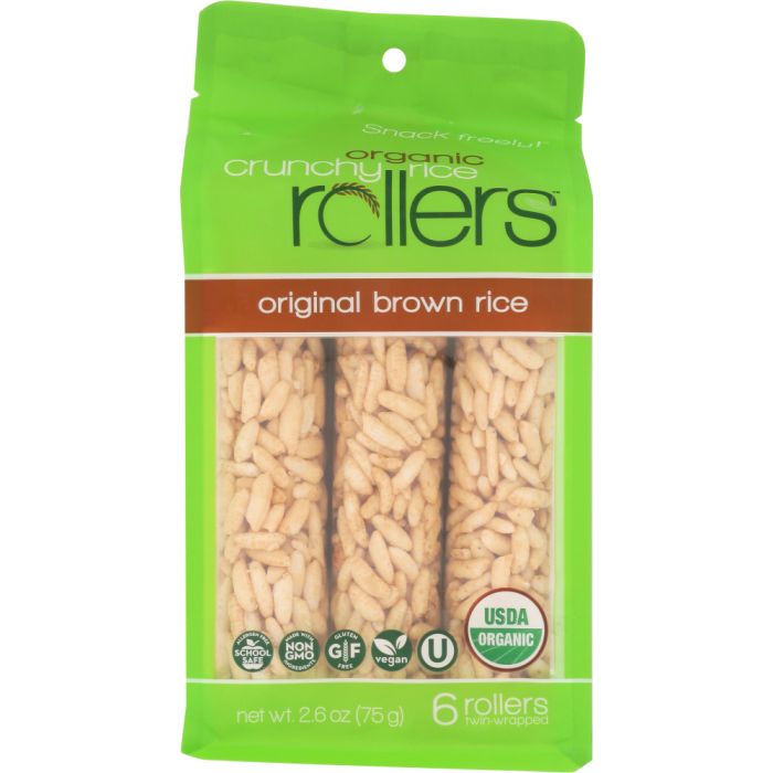 BAMBOO LANE: Organic Crunchy Rice Rollers Brown Rice, 2.6 oz