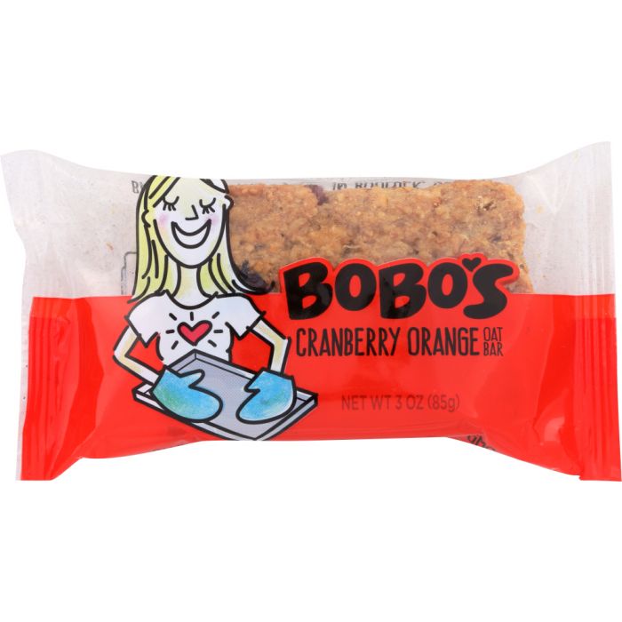 BOBO'S OAT BARS: All Natural Bar Cranberry Orange, 3 oz