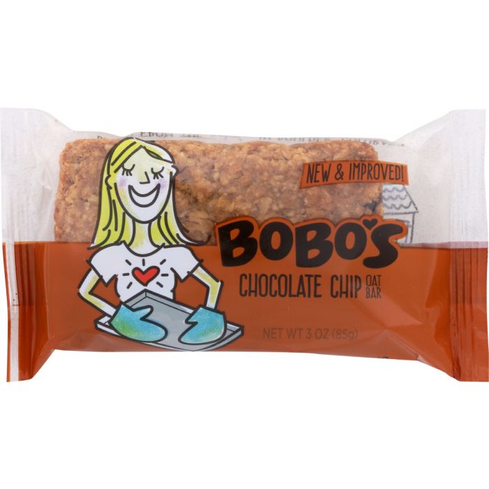 BOBO'S OAT BARS: All Natural Bar Chocolate Chip, 3 oz