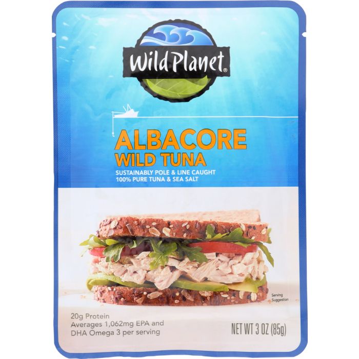 WILD PLANET: Wild Albacore Tuna Pouch, 3 oz