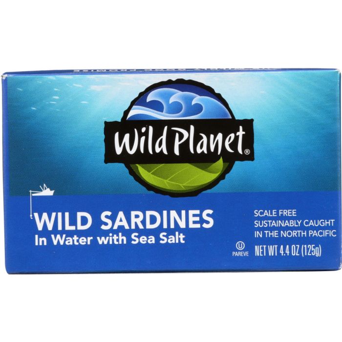 WILD PLANET: Wild Sardines in Water with Sea Salt, 4.38 oz