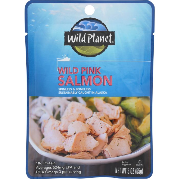 WILD PLANET: Wild Pink Salmon Pouch, 3 oz