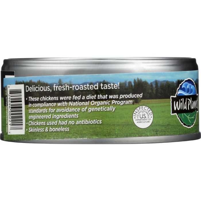 WILD PLANET: Organic Roasted Chicken Breast with No Salt, 5 oz