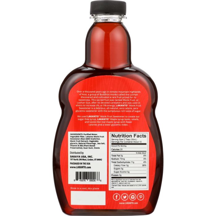 LAKANTO: Syrup Maple, 13 oz