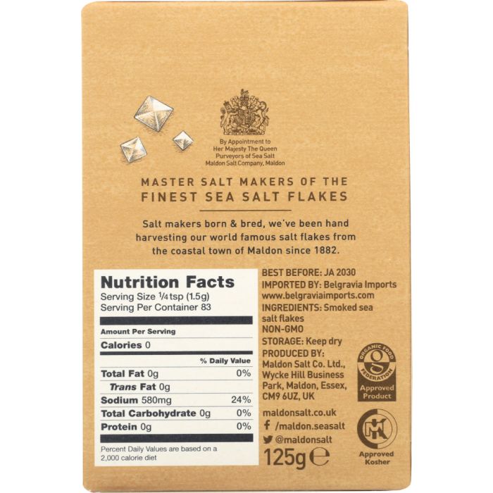 MALDON: Smoked Sea Salt, 4.4 oz