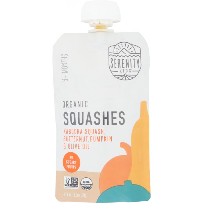 SERENITY KIDS: Food Baby Squashes Organic, 3.5 oz