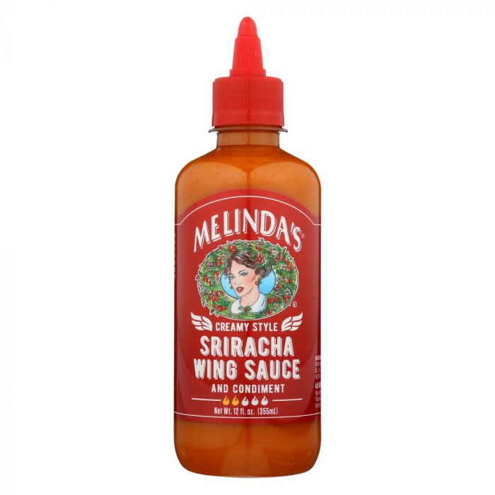 MELINDAS: Creamy Style Sriracha Wing Sauce, 12 oz