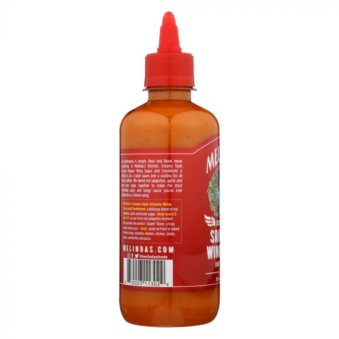 MELINDAS: Creamy Style Sriracha Wing Sauce, 12 oz