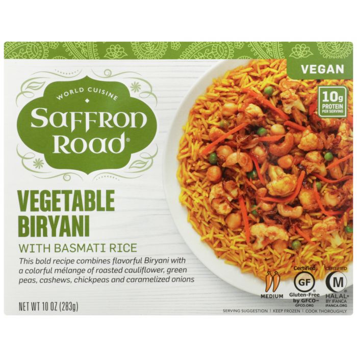 SAFFRON ROAD: Vegetable Biryani, 10 oz