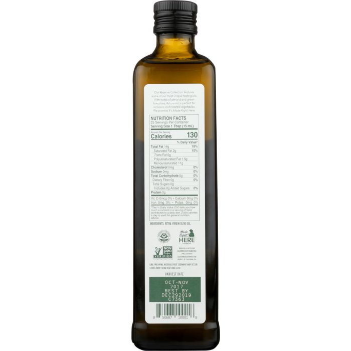 CALIFORNIA OLIVE RANCH: Extra Virgin Olive Oil Arbosana, 16.9 fl oz