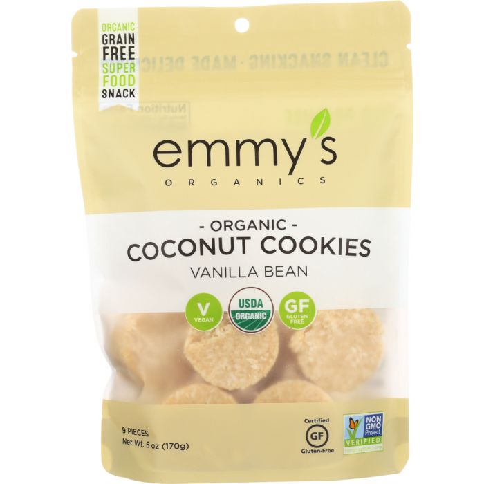 EMMYS ORGANICS: Coconut Vanilla Macaroons, 6 oz