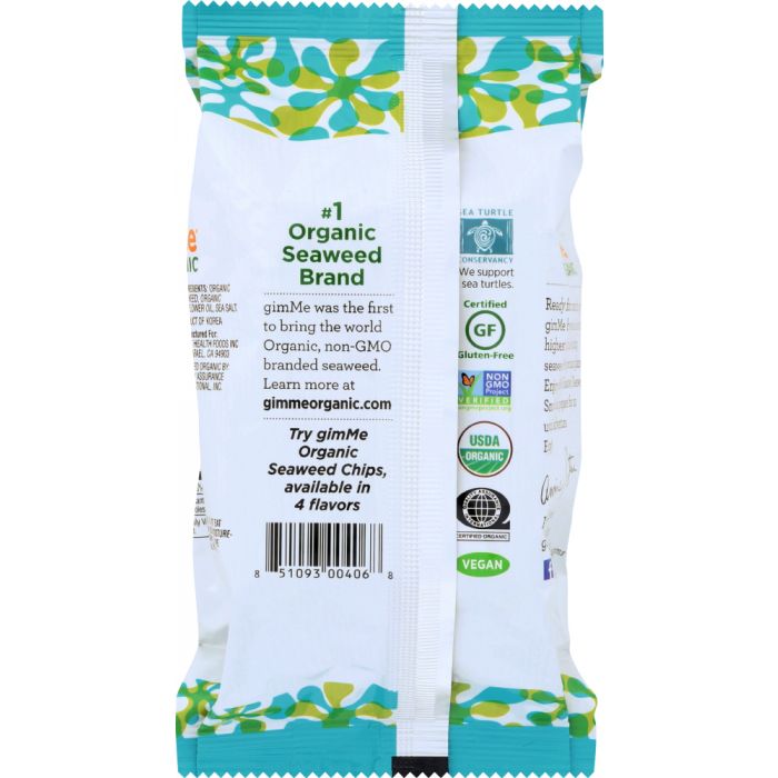 GIMME: Organic Roasted Seaweed Snacks Sea Salt, 0.35 oz