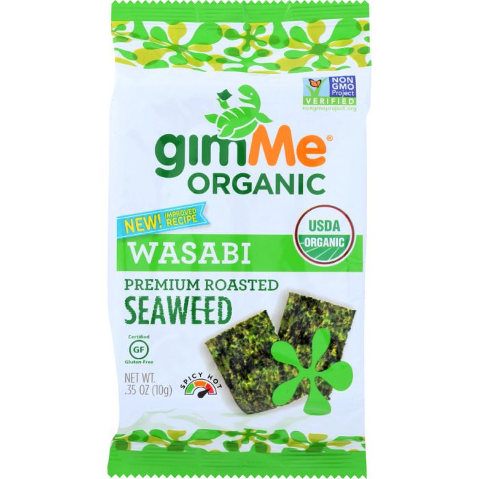 GIMME: Roasted Seaweed Snacks Wasabi, 0.35 oz