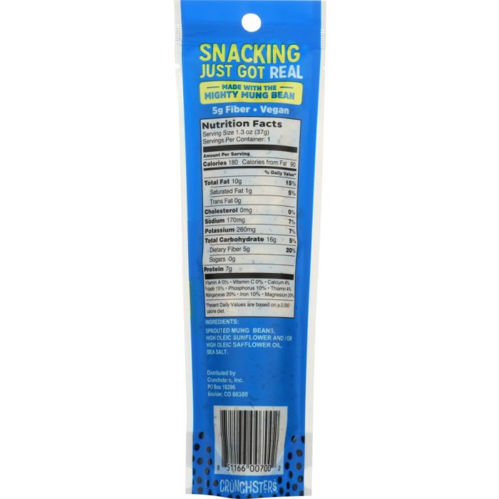 CRUNCHSTERS: Snack Sea Salt Single, 1.3 oz