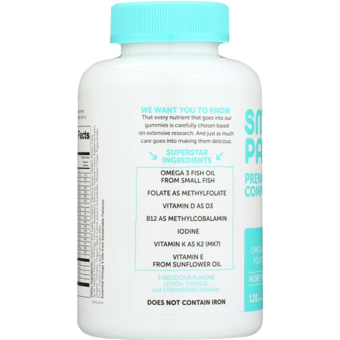 SMARTYPANTS: Prenatal Multi Omega 3 D Methylfolate, 120 pc