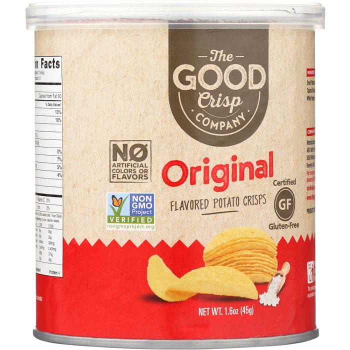 THE GOOD CRISP COMPANY: Potato Crisps Original Flavor Singles, 1.6 oz