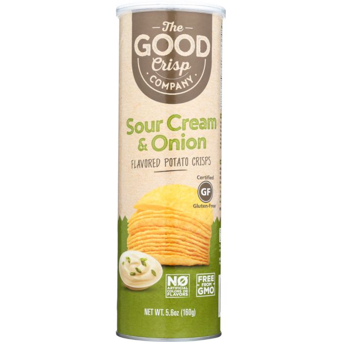 THE GOOD CRISP COMPANY: Potato Crisps Sour Cream & Onion Flavor, 5.6 oz