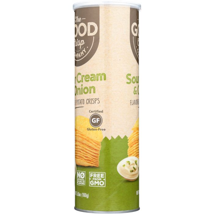 THE GOOD CRISP COMPANY: Potato Crisps Sour Cream & Onion Flavor, 5.6 oz