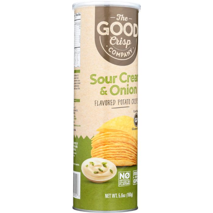 THE GOOD CRISP COMPANY: Potato Crisps Sour Cream & Onion Flavor, 5.6 oz