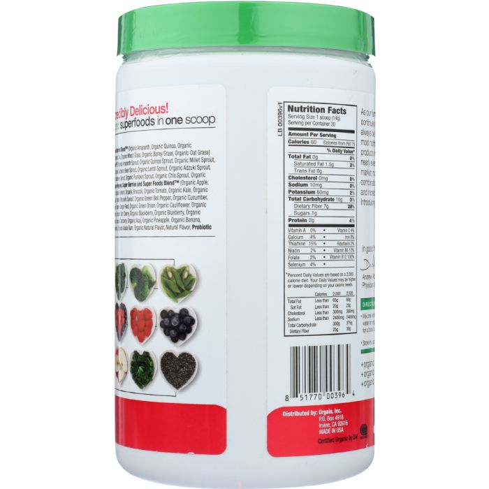 ORGAIN: Superfoods Berry Org, 0.62 lb