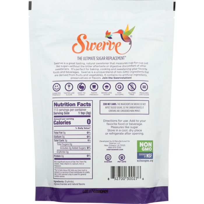 SWERVE: Sweetener Confectioner, 12 oz