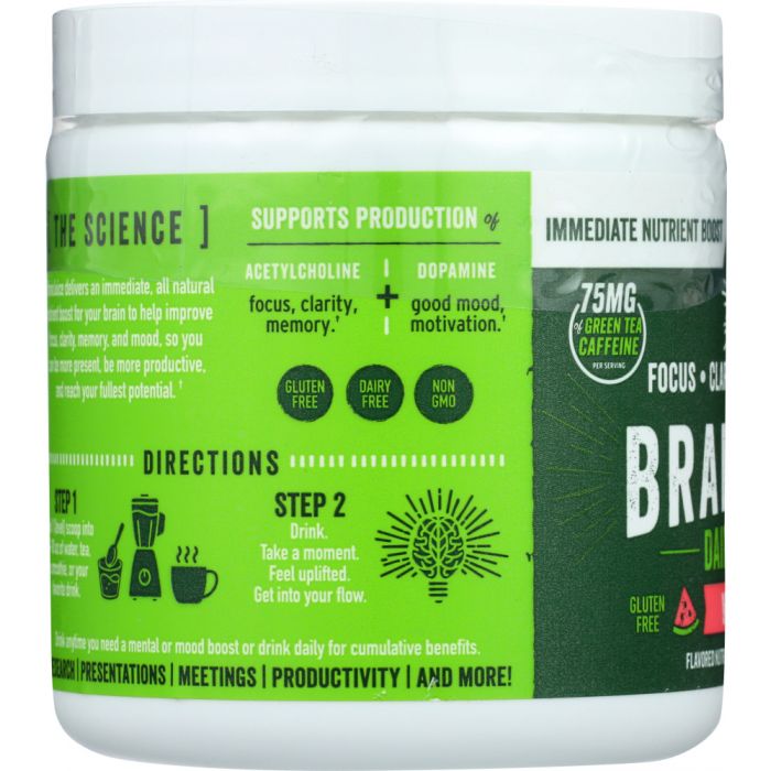 BRAINJUICE: Original Watermelon Powder 15 Serving, 2.2 oz