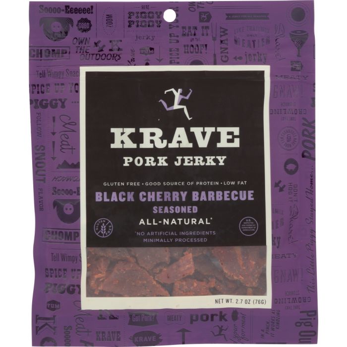 KRAVE: Pork Jerky Black Cherry Barbecue, 2.7 Oz