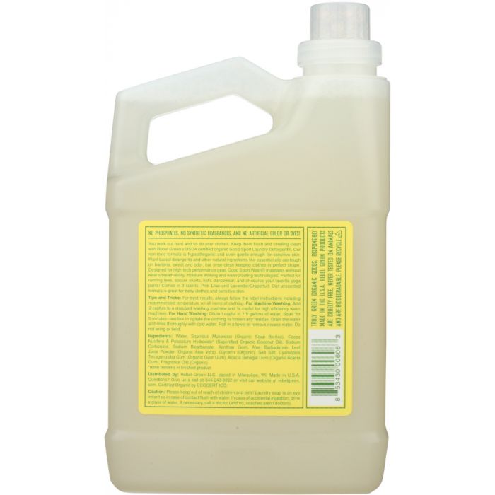 REBEL GREEN: Good Sport Wash Peppermint & Lemon, 38 oz