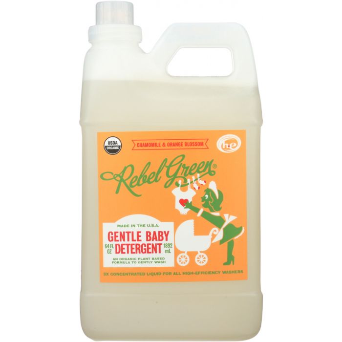 REBEL GREEN: Gentle Baby Detergent, 64 oz