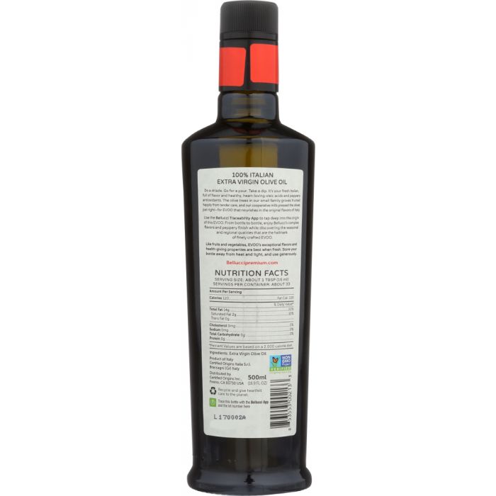 BELLUCCI : 100% Italian Extra Virgin Olive Oil, 16.9 Oz