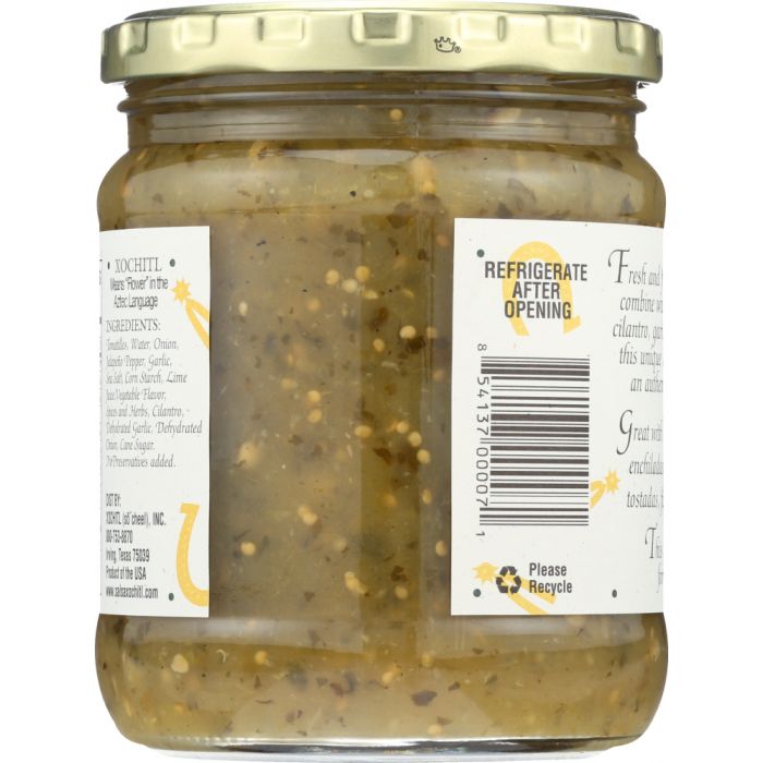 XOCHITL: Salsa Asada Verde Medium, 15 oz