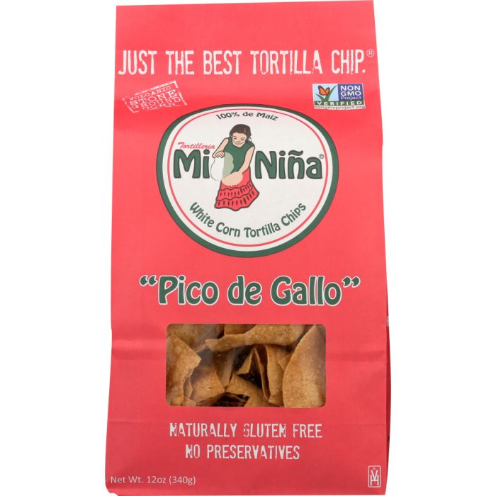 MI NINA: Pico De Gallo Tortilla Chips, 12 oz