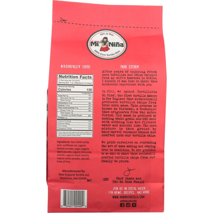 MI NINA: Pico De Gallo Tortilla Chips, 12 oz