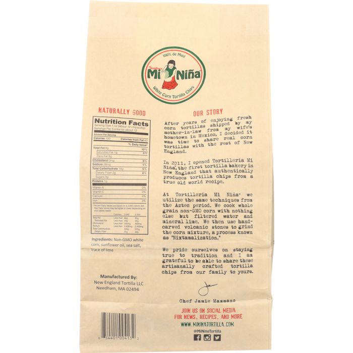 MI NINA: Chips Tortilla Sea Salt, 12 oz