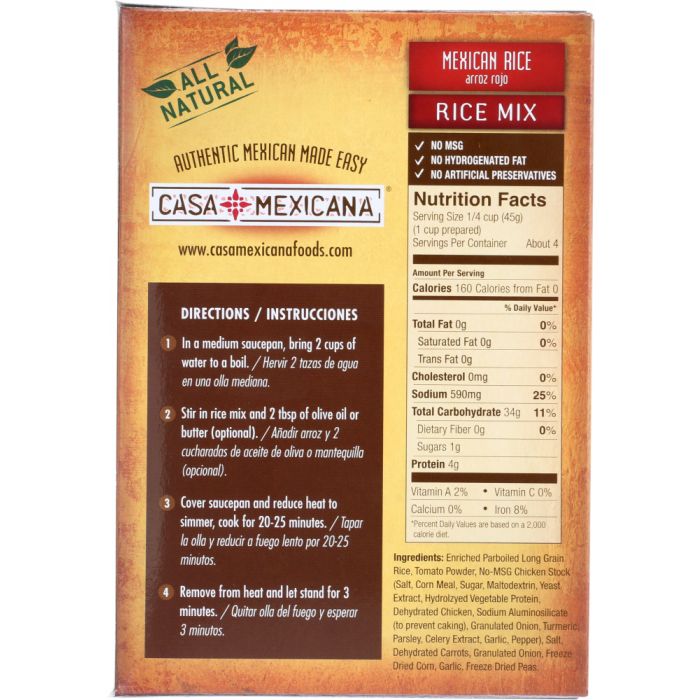 CASA MEXICANA: Mexican Rice, 8 oz