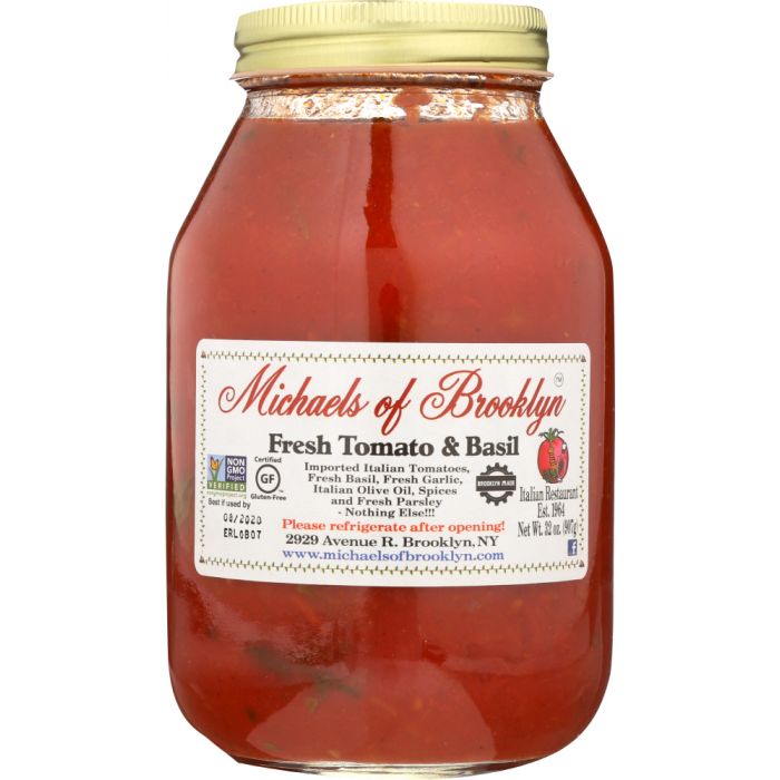 MICHAELS OF BROOKLYN: Fresh Tomato & Basil Sauce, 32 oz