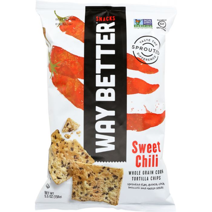 WAY BETTER SNACKS: Simply So Sweet Chili Corn Tortilla Chips, 5.5 oz